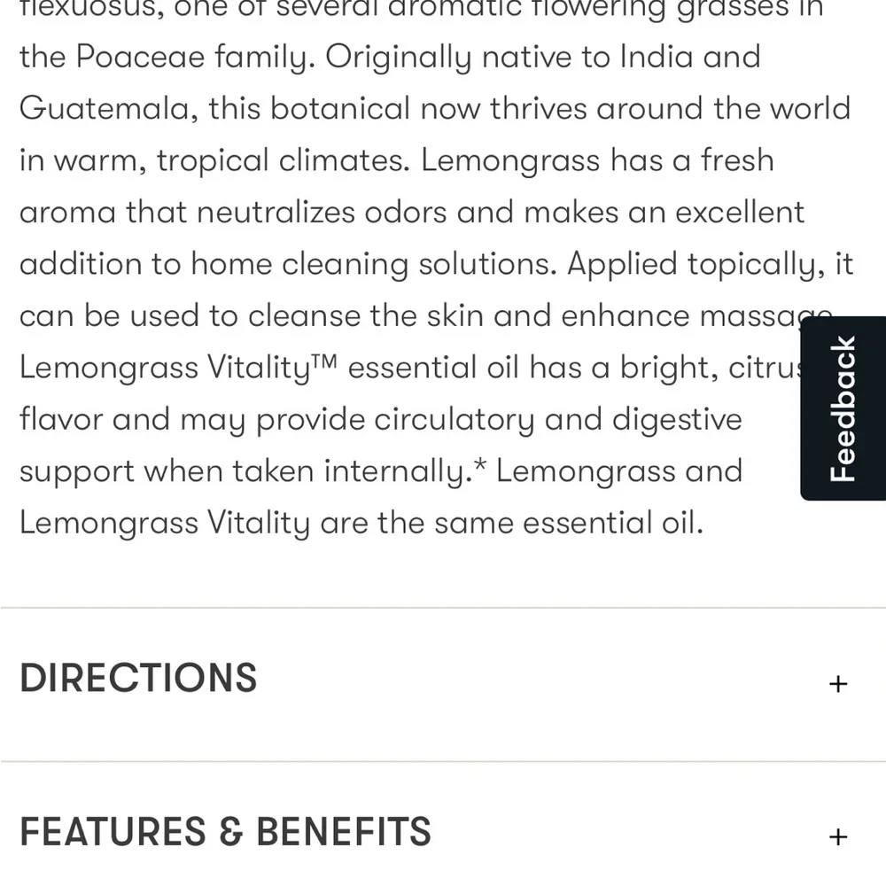 Young Living Lemongrass Essential Oil